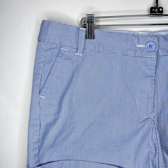 Women’s Crown & Ivy Blue & White Striped Shorts Size 12 - Picture 3 of 11